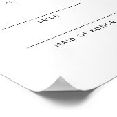 Eheschließungsurkunde für Burgund Poster (Ecke)