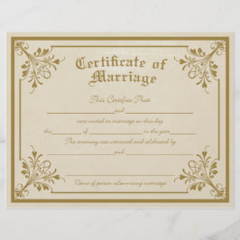 Eheschließungszeugnis Flyer