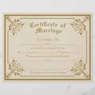 Eheschließungszeugnis Flyer