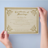 Eheschließungszeugnis Flyer (Hand)