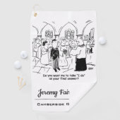 Ehestimmen - ich tue das als letzte Antwort witzig Golfhandtuch (Insitu)