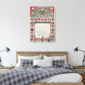 Ehevertrag für Juden (Vellum) Leinwanddruck (Insitu (Schlafzimmer))