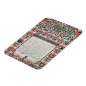 Ehevertrag für Juden (Vellum) Magnet (Linke Seite)