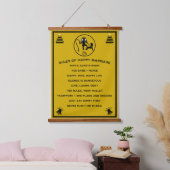Ehevorschriften für Männer Wandteppich Mit Holzrahmen (Schlafzimmer)