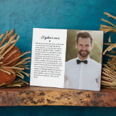 Ehevows Elegant Keepake Foto (rechts) Fotoplatte (Seite)