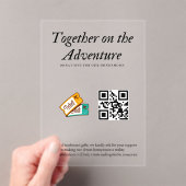 Ehewesen Honeymoon Fund Qr Code Geschenk Acryleinladungen (Insitu (Handheld))