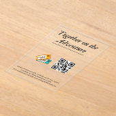Ehewesen Honeymoon Fund Qr Code Geschenk Acryleinladungen (Ablage )