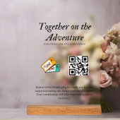 Ehewesen Honeymoon Fund Qr Code Geschenk Acrylschild