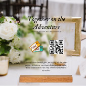 Ehewesen Honeymoon Fund Qr Code Geschenk Acrylschild