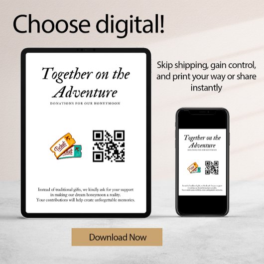 Ehewesen Honeymoon Fund Qr Code Geschenk Einladung