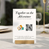 Ehewesen Honeymoon Fund Qr Code Geschenk Einladung