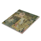 Ehezeremonie auf Kassonenplatte, Floren Fliese (Seite)