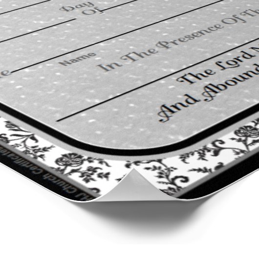 Ehezertifikate Poster (Ecke)