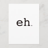 Ehh. Black Blue Postkarte (Vorderseite)