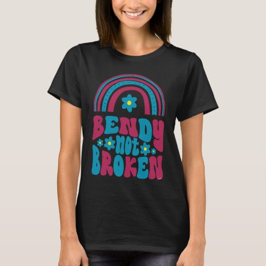 Ehlers Danlos Awareness  Bendy Not Broken T-Shirt (Vorderseite)