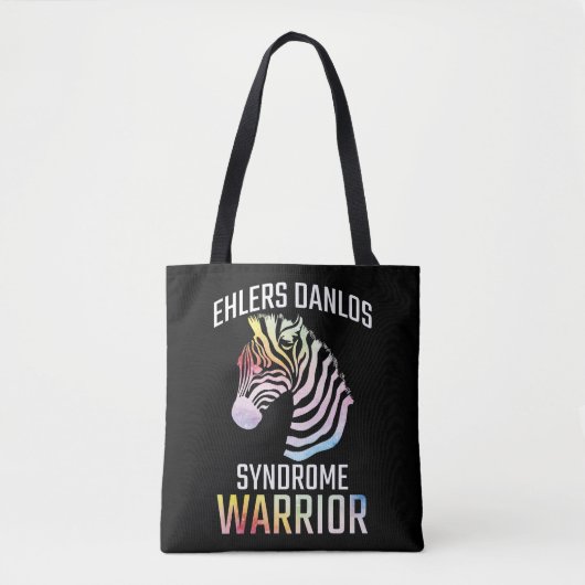 Ehlers Danlos Awareness Geschenk EDS Krieger Zebra Tasche (Vorderseite)