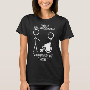 Ehlers Danlos Bewusstsein Leben mit EDS I genäht T-Shirt