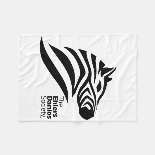 Ehlers-Danlos Gesellschafts-Decke Fleecedecke (Vorderseite (Horizontal))