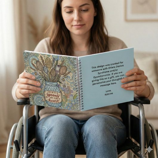 Ehlers Danlos Spoonie Spiral Notebook Notizblock