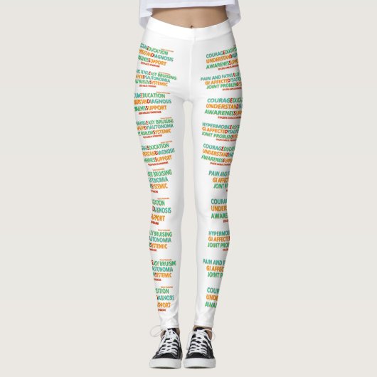 Ehlers Danlos Symptom u. Inspirieren der Leggings (Vorderseite)