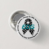Ehlers-Danlos Syndrom #ChangeForEDS Ursachen-Knopf Button (Vorne & Hinten)