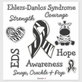Ehlers-Danlos Syndrom EDS Awareness Hope Aufkleber