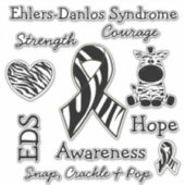 Ehlers-Danlos Syndrom EDS Awareness Hope Aufkleber (Vorderseite)