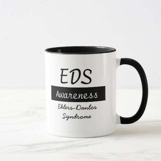 Ehlers-Danlos-Syndrom EDS Bewusstsein Kaffee Tasse (Rechts)