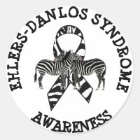 Ehlers-Danlos-Syndrom EDS Zebra STICKERS