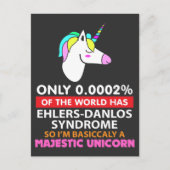 Ehlers Danlos Syndrom - Majestic Unicorn Postkarte (Vorderseite)
