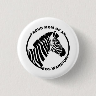 Ehlers-Danlos Syndrom Proud Mama eines EDS-Krieger Button
