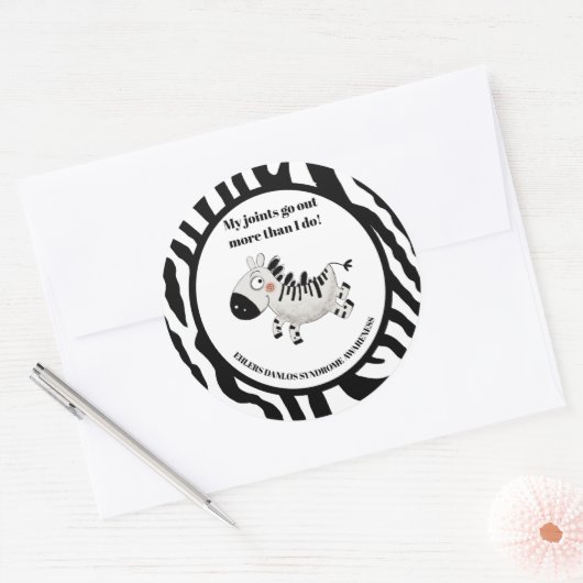 Ehlers Danlos-Syndrom Runder Aufkleber (Umschlag)