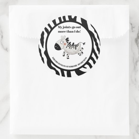 Ehlers Danlos-Syndrom Runder Aufkleber (Tasche)