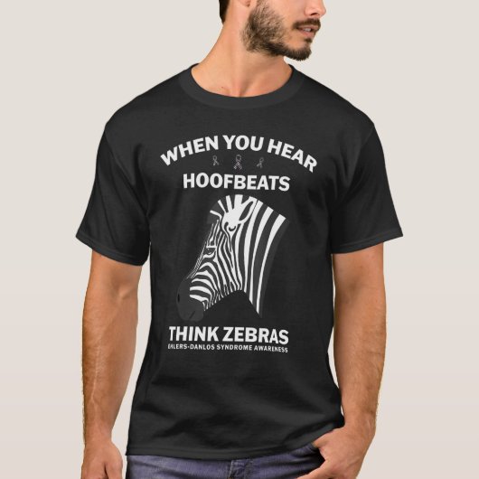Ehlers Danlos Syndrom, wenn Sie Hoofbeats hören T-Shirt (Vorderseite)