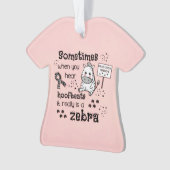 Ehlers-Danlos Syndrom Zebra Bewusstsein Ornament (Vorderseite)