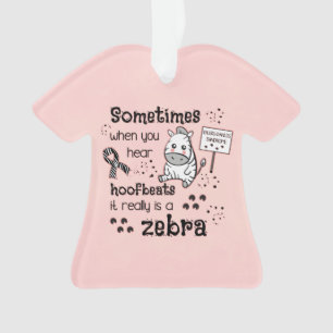 Ehlers-Danlos Syndrom Zebra Bewusstsein Ornament