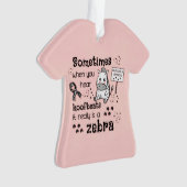 Ehlers-Danlos Syndrom Zebra Bewusstsein Ornament (Vorderseite)