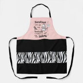 Ehlers-Danlos Syndrom Zebra Bewusstsein Schürze (Vorderseite)