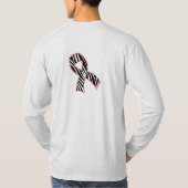 Ehlers-Danlos Syndrom Zebra Bewusstsein T-Shirt (Rückseite)