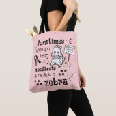 Ehlers-Danlos Syndrom Zebra Bewusstsein Tasche (Von Nahem)