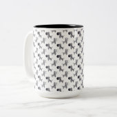 Ehlers Danlos Syndrom Zebra Zweifarbige Tasse (Vorderseite Links)