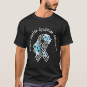Ehlers Danlos Syndrome Awareness Eds Zibra Ribbon T-Shirt (Vorderseite)