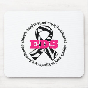 Ehlers Danlos Syndrome Awareness Ribbon Mousepad