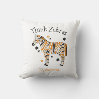 Ehlers Danlos Syndrome Cozy Zebra Throw Pillow Kissen