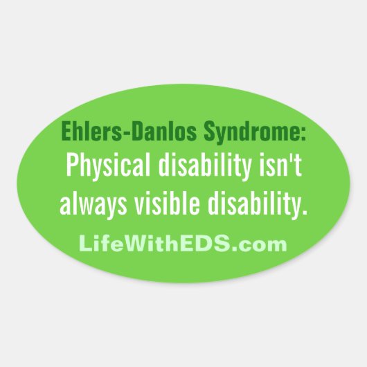 Ehlers-Danlos Syndrome (EDS) Sticker (Vorderseite)