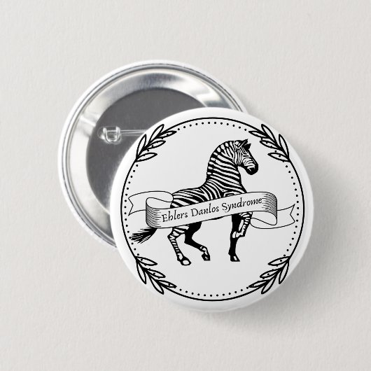 Ehlers Danlos Syndrome Warrior Button (Vorne & Hinten)