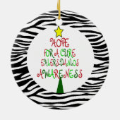 Ehlers-Danlos Weihnachtsbaum-Verzierung Keramik Ornament (Hinten)