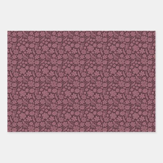 Ehpopoki Floral x 3 Geschenkpapier Set (Vorderseite 2)