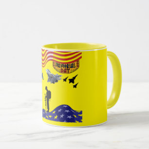 Ehre am Memorial Day gelb Tasse