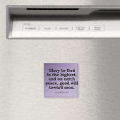 Ehre an Gott an Heiligabend 2:14 Magnet (In Situ (Geschirrspüler))